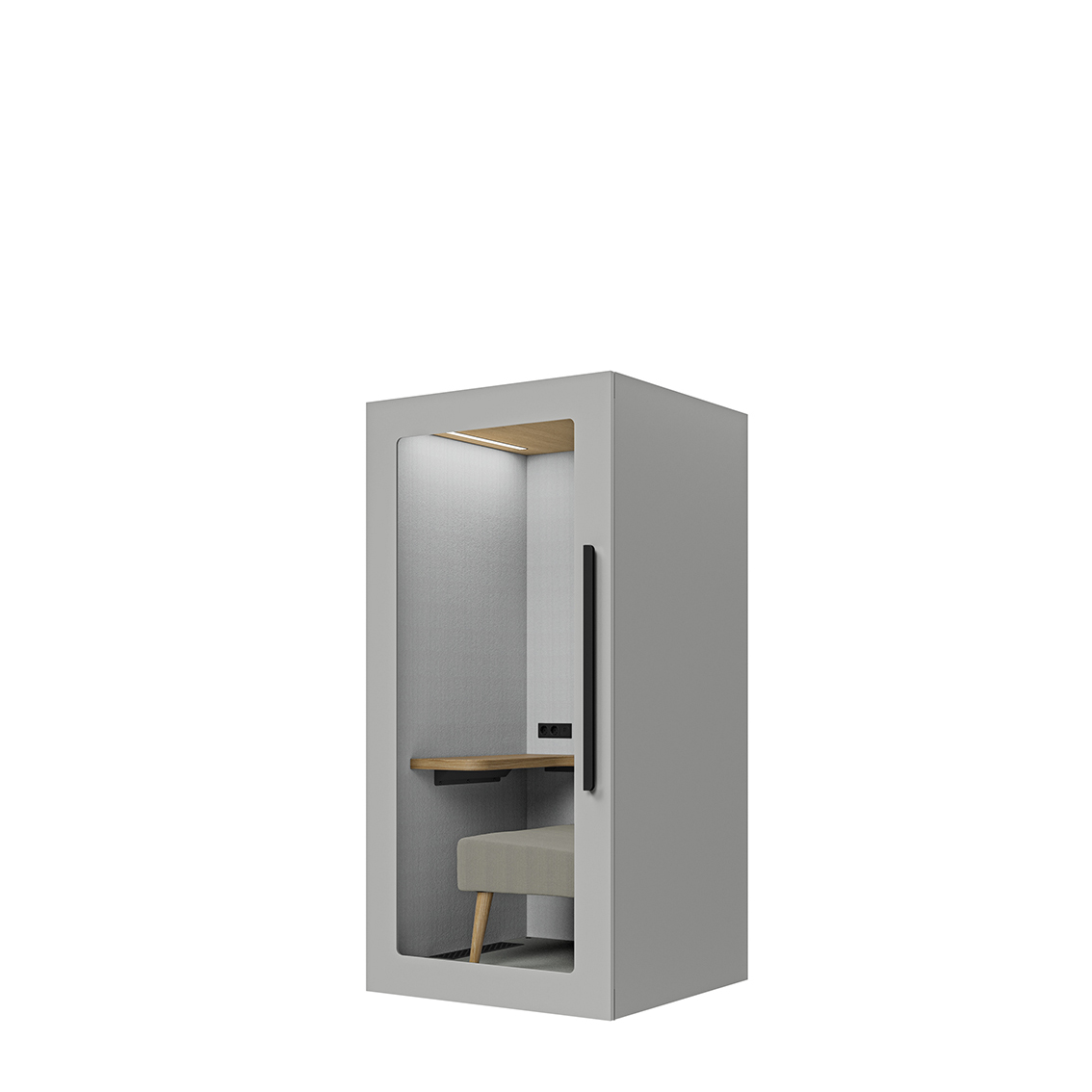 Lugnet Pod Fokus - Exteriör ljusgrå/Möbeltyg Cura 61259