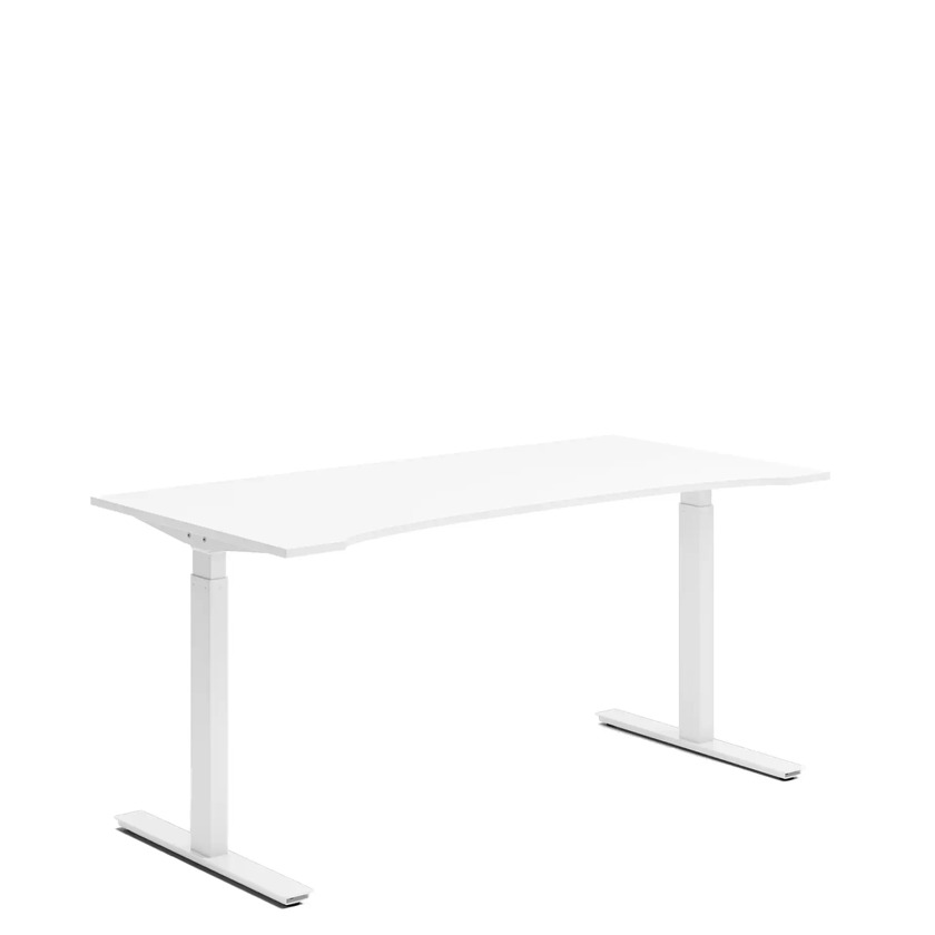 Ergofunk Smart 650 Vit 1600 X 800 med maguttag