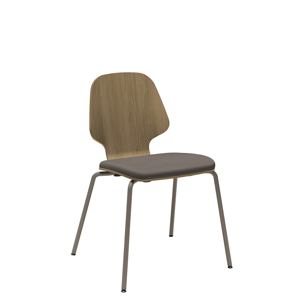 Råshult benstativ ek, stativ champagne, tyg Cura Loop 61168