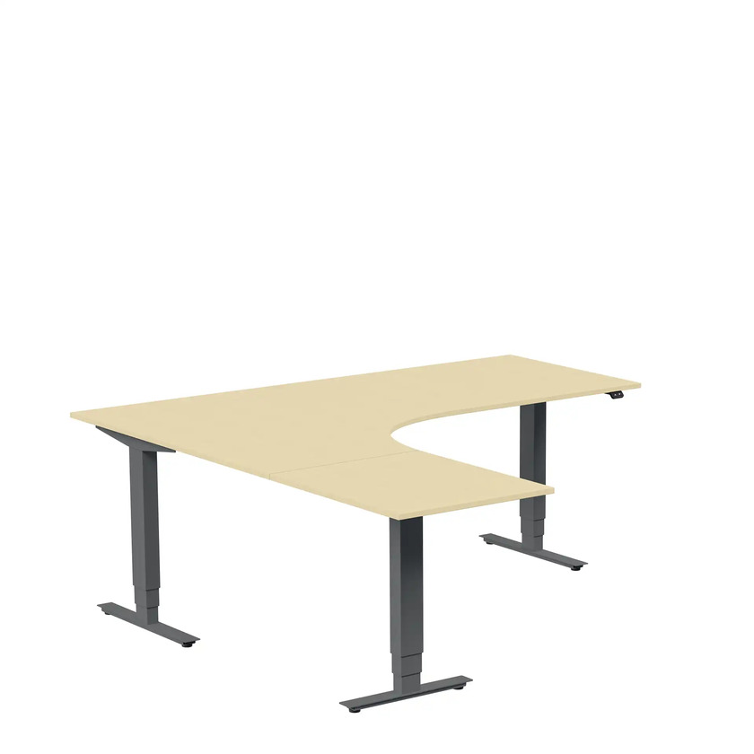 Ergofunk Max 3-ben Vänster 1800 x 2000 björk/antracit