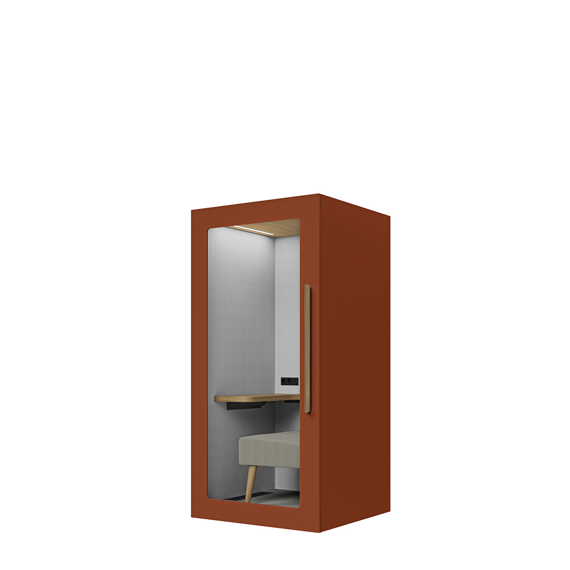 Lugnet Pod Fokus - Exteriör vinröd/Möbeltyg Cura 61259