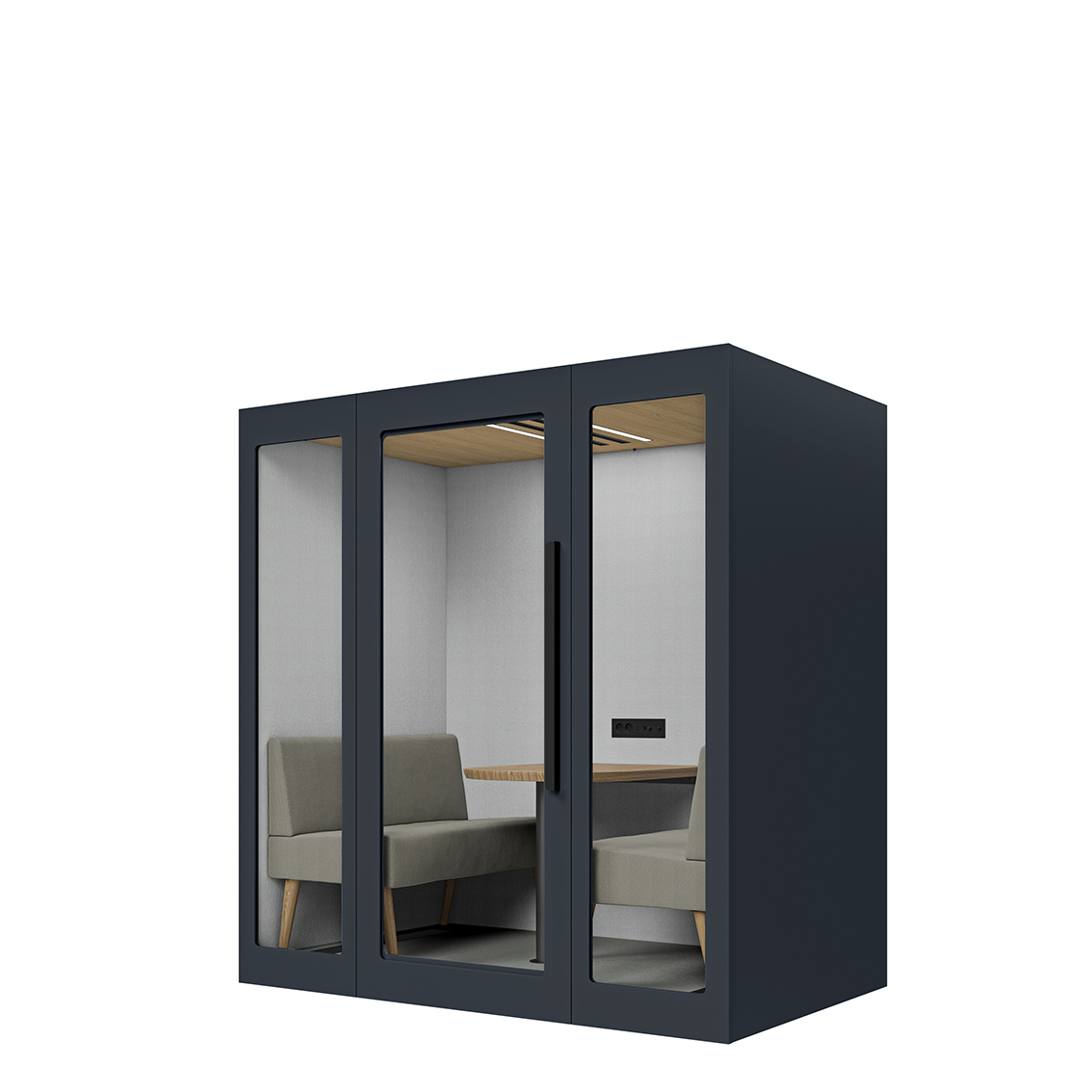 Lugnet Pod Kvartett - Exteriör marinblå/Möbeltyg Cura 61259