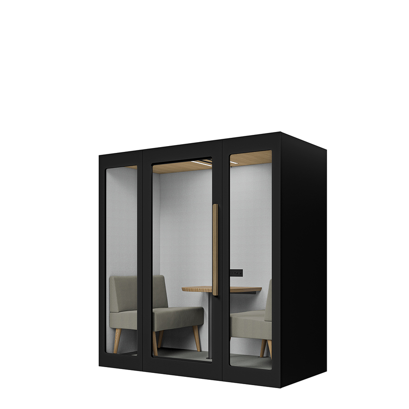 Lugnet Pod Duett - Exteriör svart/Möbeltyg Cura 61259