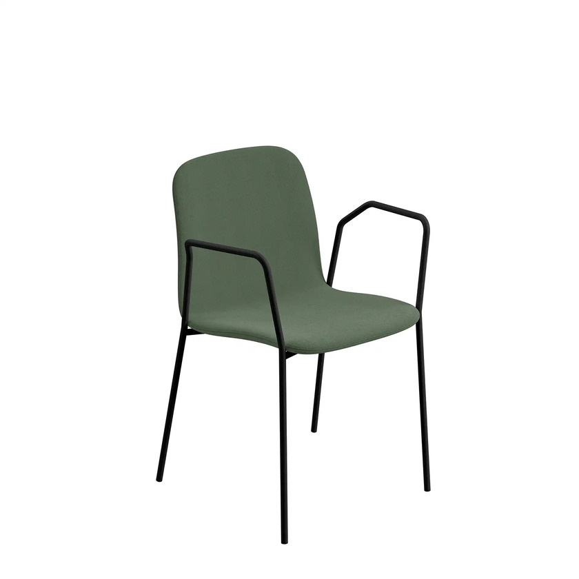 Lövhult karmstol Cura 68182/Svart stativ