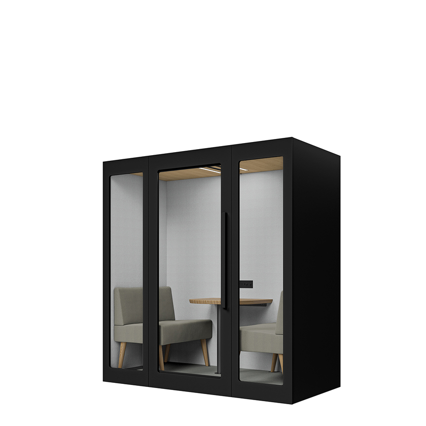 Lugnet Pod Duett - Exteriör svart/Möbeltyg Cura 61259