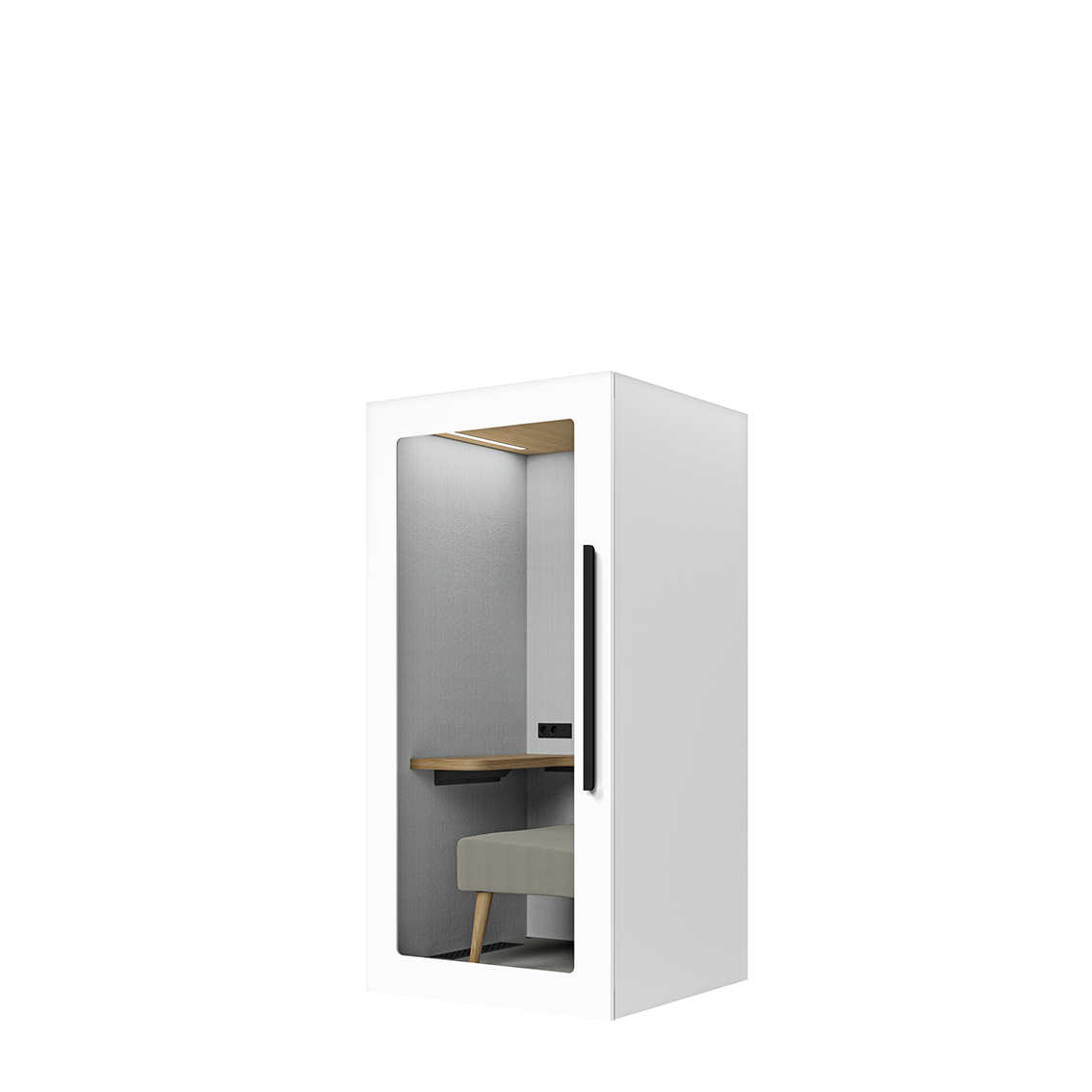 Lugnet Pod Fokus - Exteriör vit/Möbeltyg Cura 61259