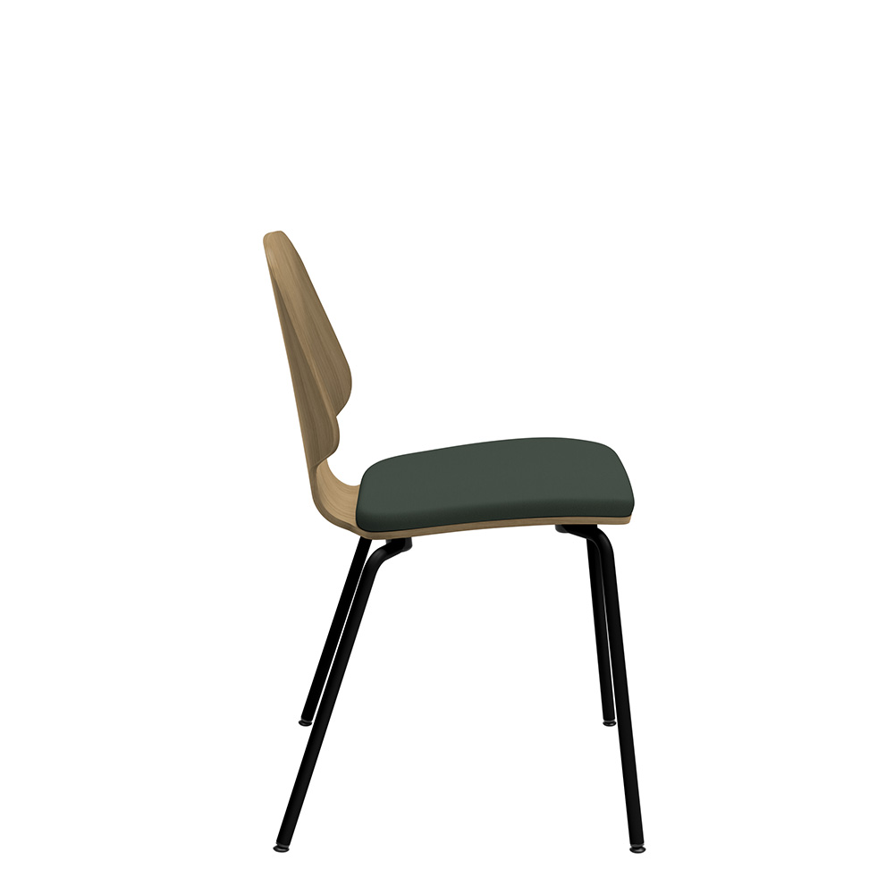 Råshult benstativ ek, stativ svart, tyg Cura Loop 68182