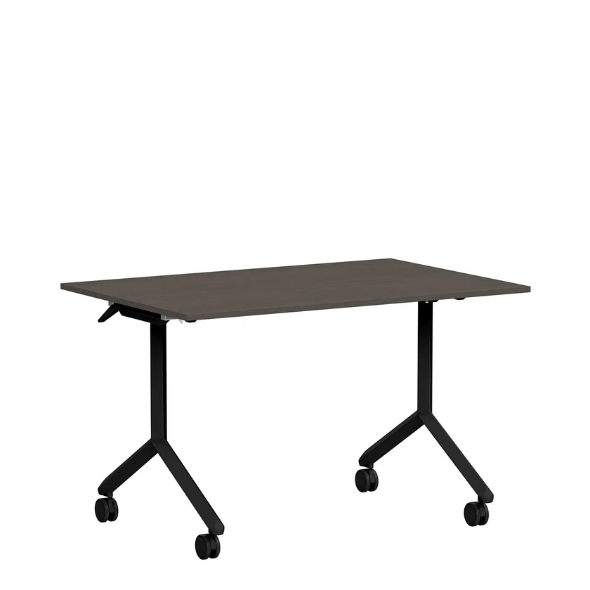 Fällbart bord Ergofunk Tilt 1400 x 800 mörk ask/svart