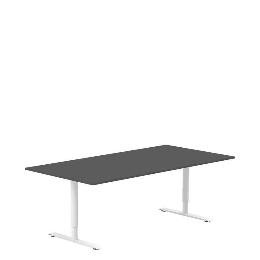 Ergofunk T med runda ben Vit 1400x800