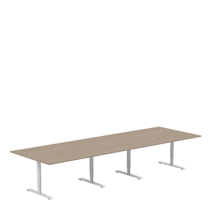 Conference table 3600 x 1200 with round stands